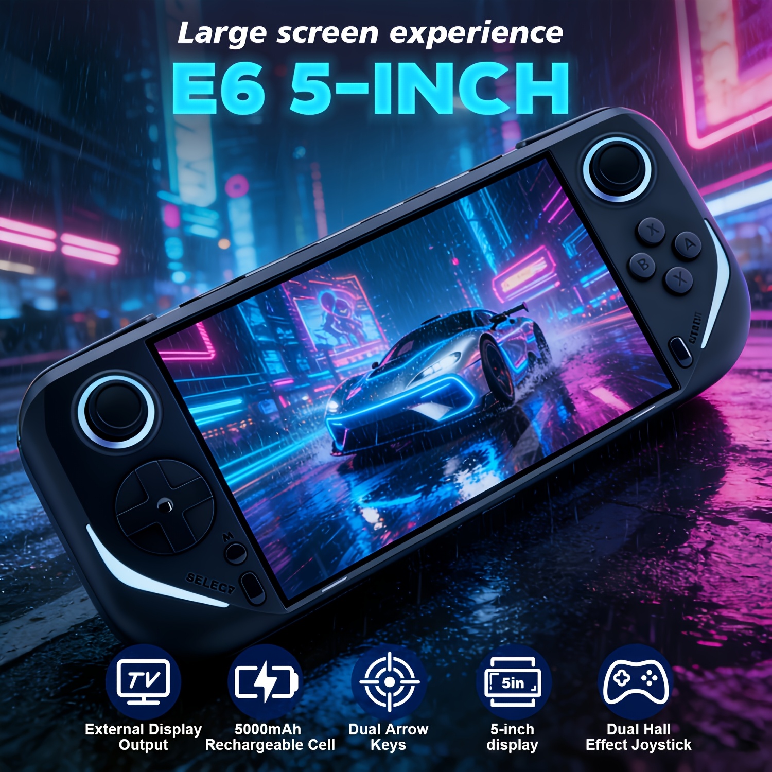 Gaming Console E6 - E6 Handheld Game Console — Portable