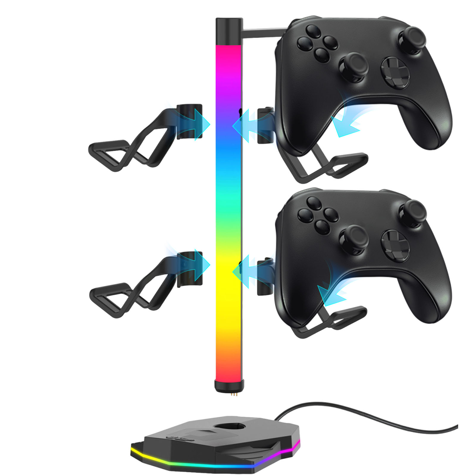 Controller Stand Holder - Headset Controller Display Stand with RGB