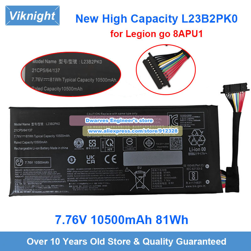 Gaming Console Lenovo - New 7.76V 81Wh L23B2PK0 Battery Upgraded