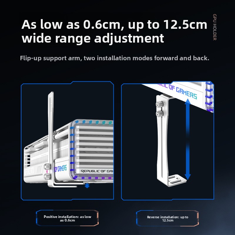 Universal Aluminum GPU Brace S - Gaming Card Holder recensie en prijs