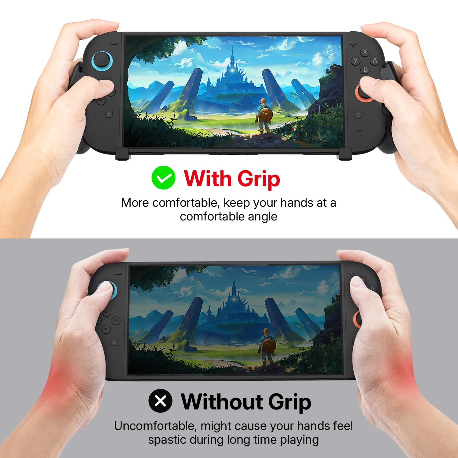 Hand Grip Case For Nintendo Sw - Gaming Card Holder recensie en prijs