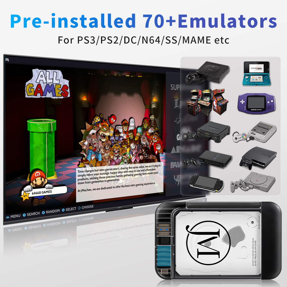 RETROBAT Portable 500G Gaming  - Gaming Console In Chinese recensie en prijs