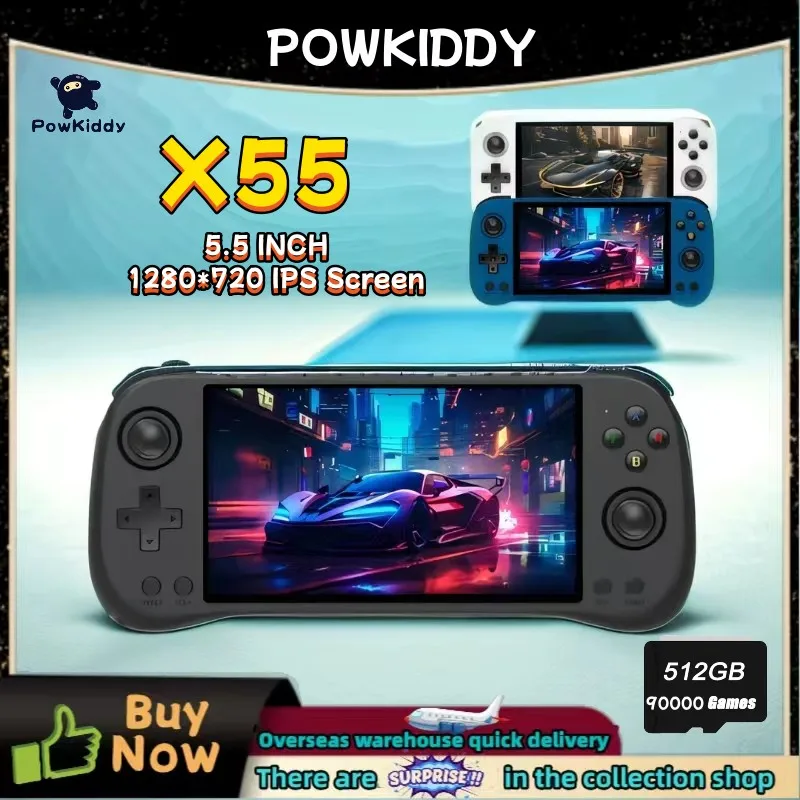 POWKIDDY X55 Handheld Game Con - Gaming Console X55 recensie en prijs