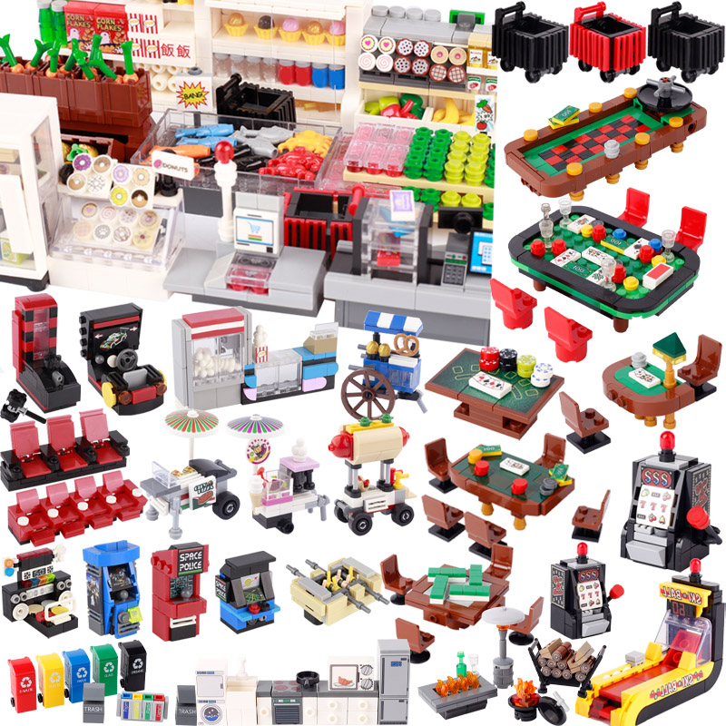 City Street View Scene Buildin - Gaming Console Lego recensie en prijs