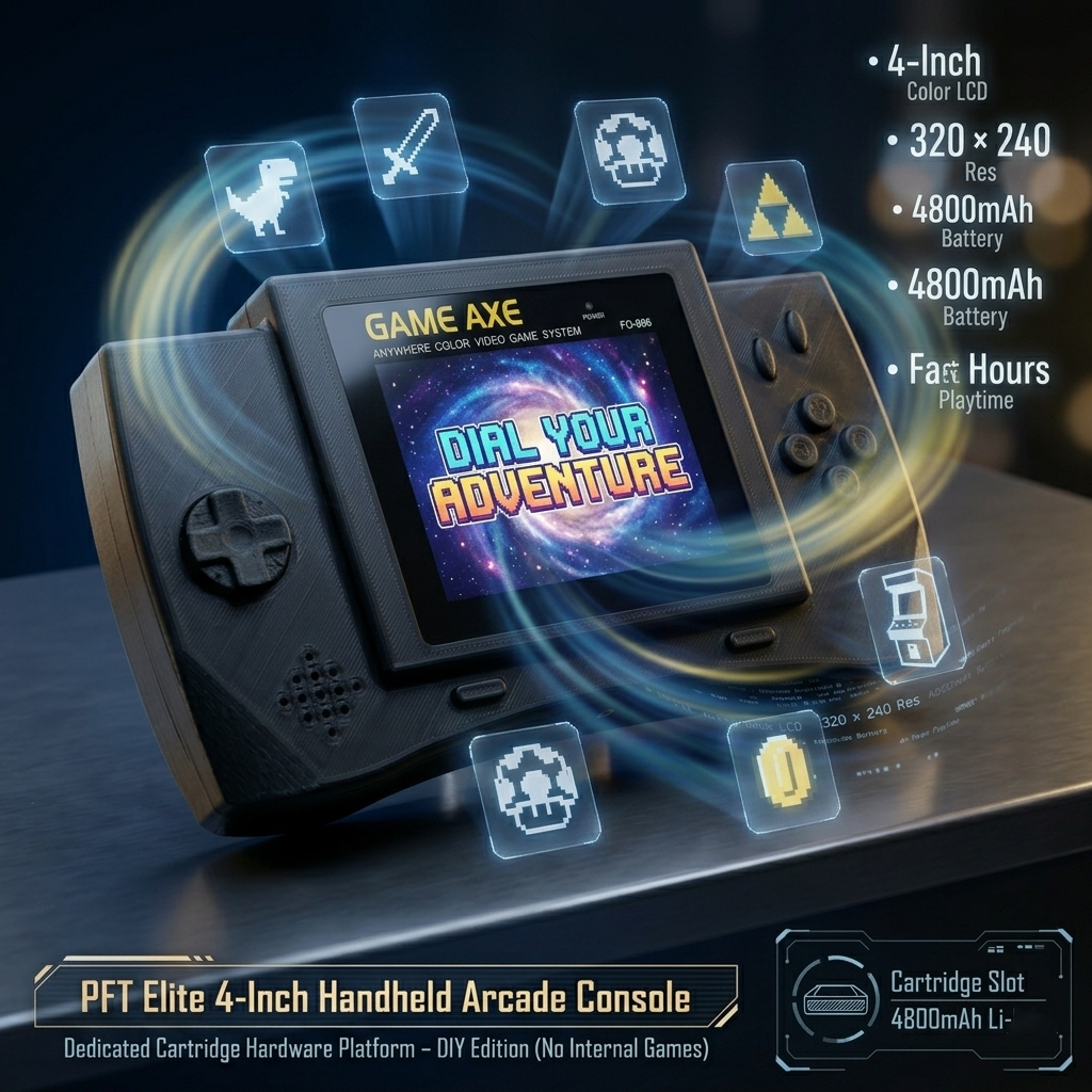 PFT Elite 4-Inch Handheld Arca - Gaming Console Retro recensie en prijs