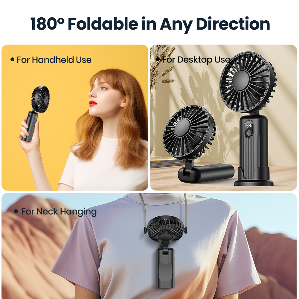 TOPK 5000mah Mini Portable Fan - Gaming Console K36 recensie en prijs