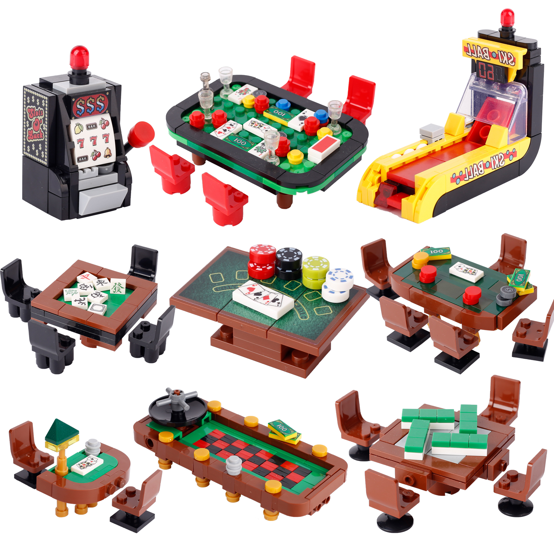 MOC City Poker Table Building  - Gaming Console Lego recensie en prijs