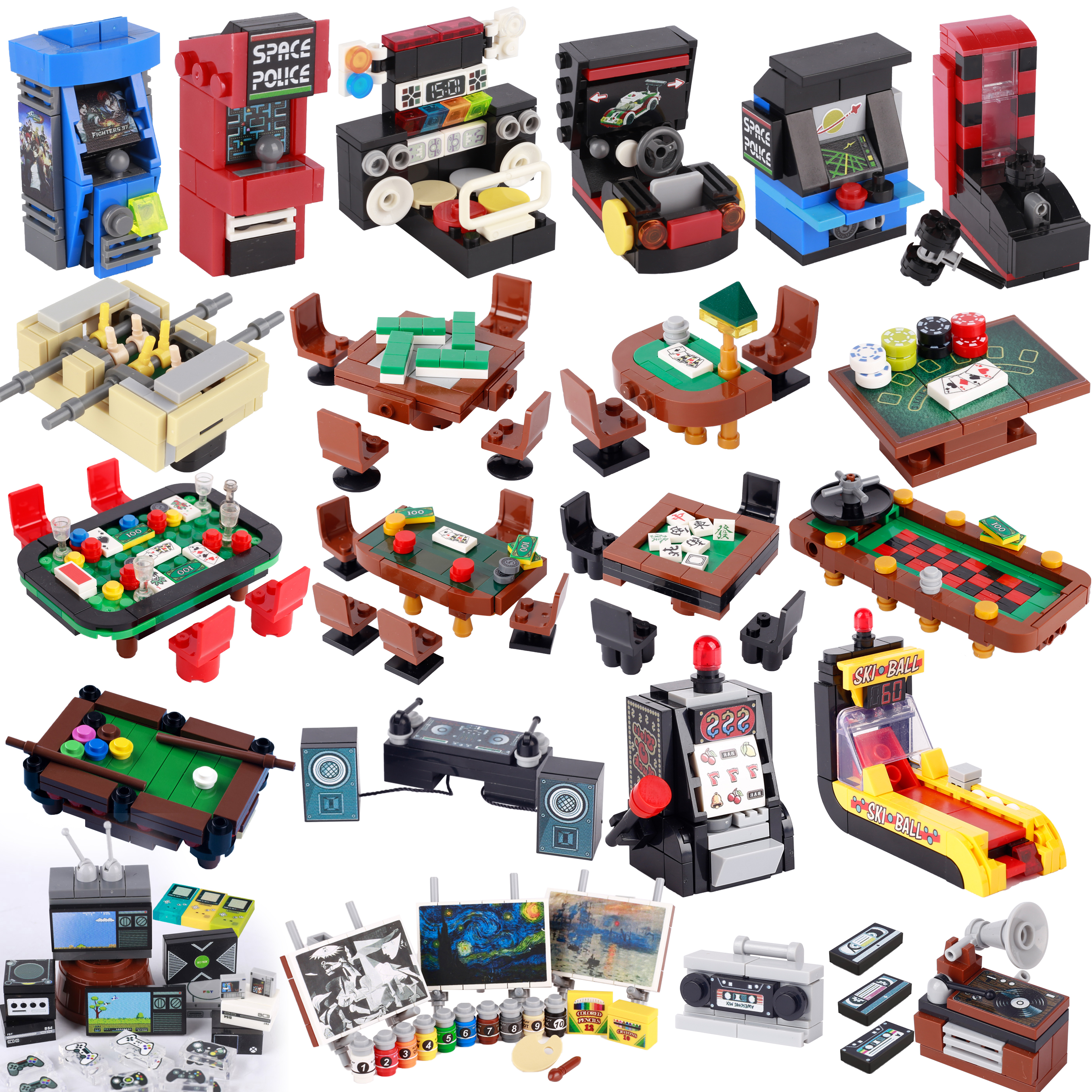 MOC City Poker Table Building  - Gaming Console Lego recensie en prijs