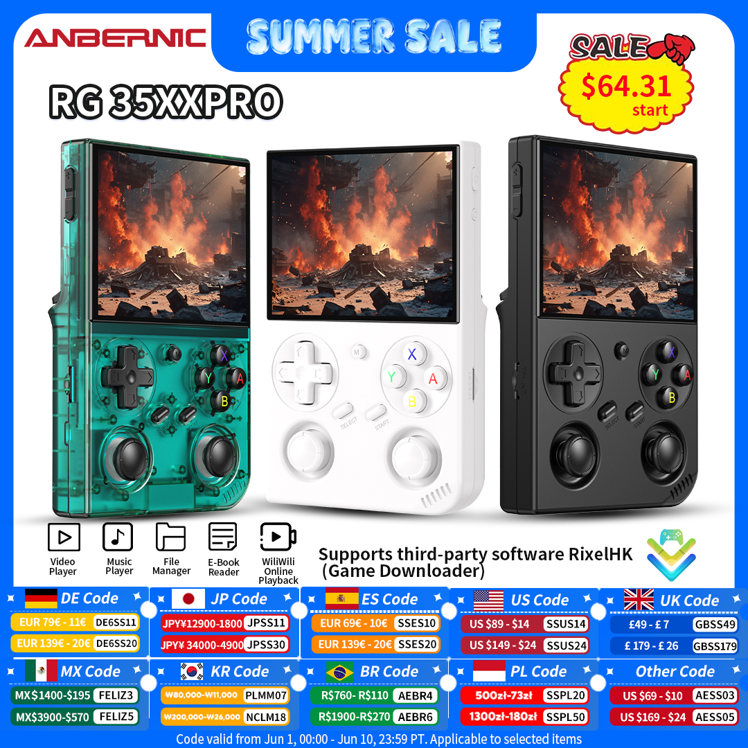 Anbernic RG 35XXPro Retro Hand - Gaming Console In Chinese recensie en prijs