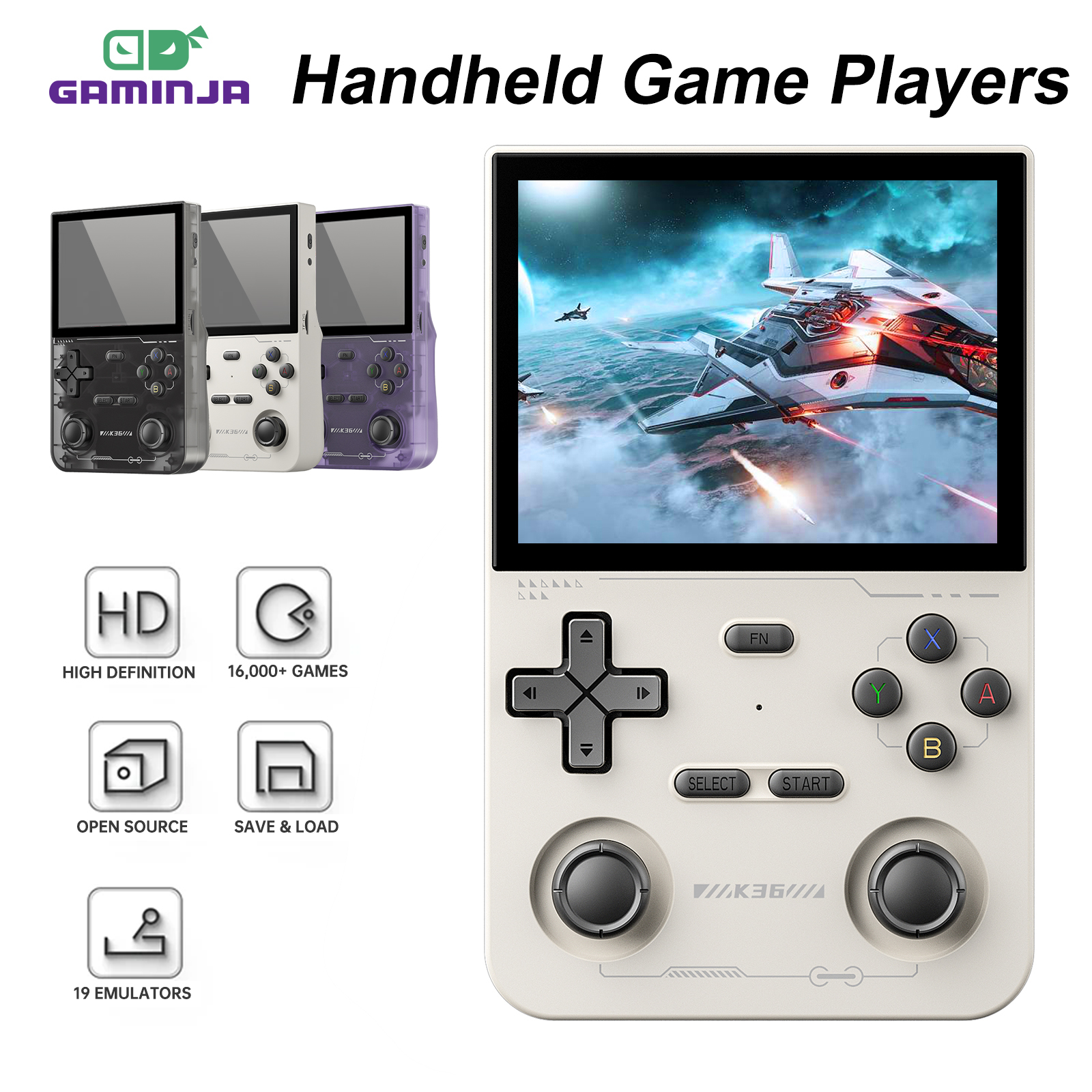 GAMINJA K36 Handheld Game Cons - Gaming Console K36 recensie en prijs
