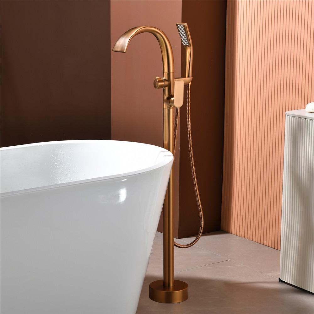 Brushed Rose Gold Bathtub Fauc - Controller Stand Holder recensie en prijs