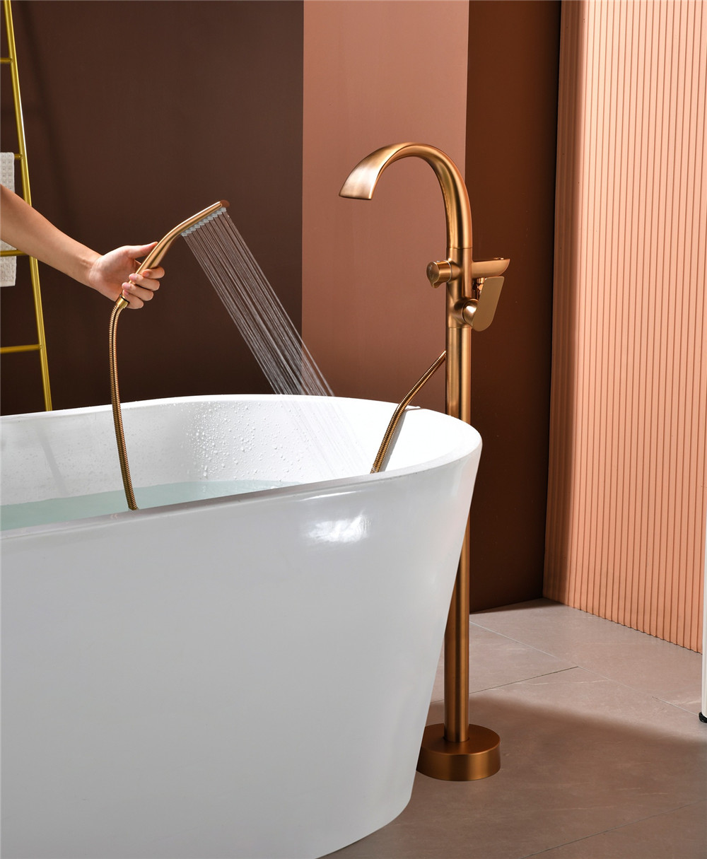 Brushed Rose Gold Bathtub Fauc - Controller Stand Holder recensie en prijs