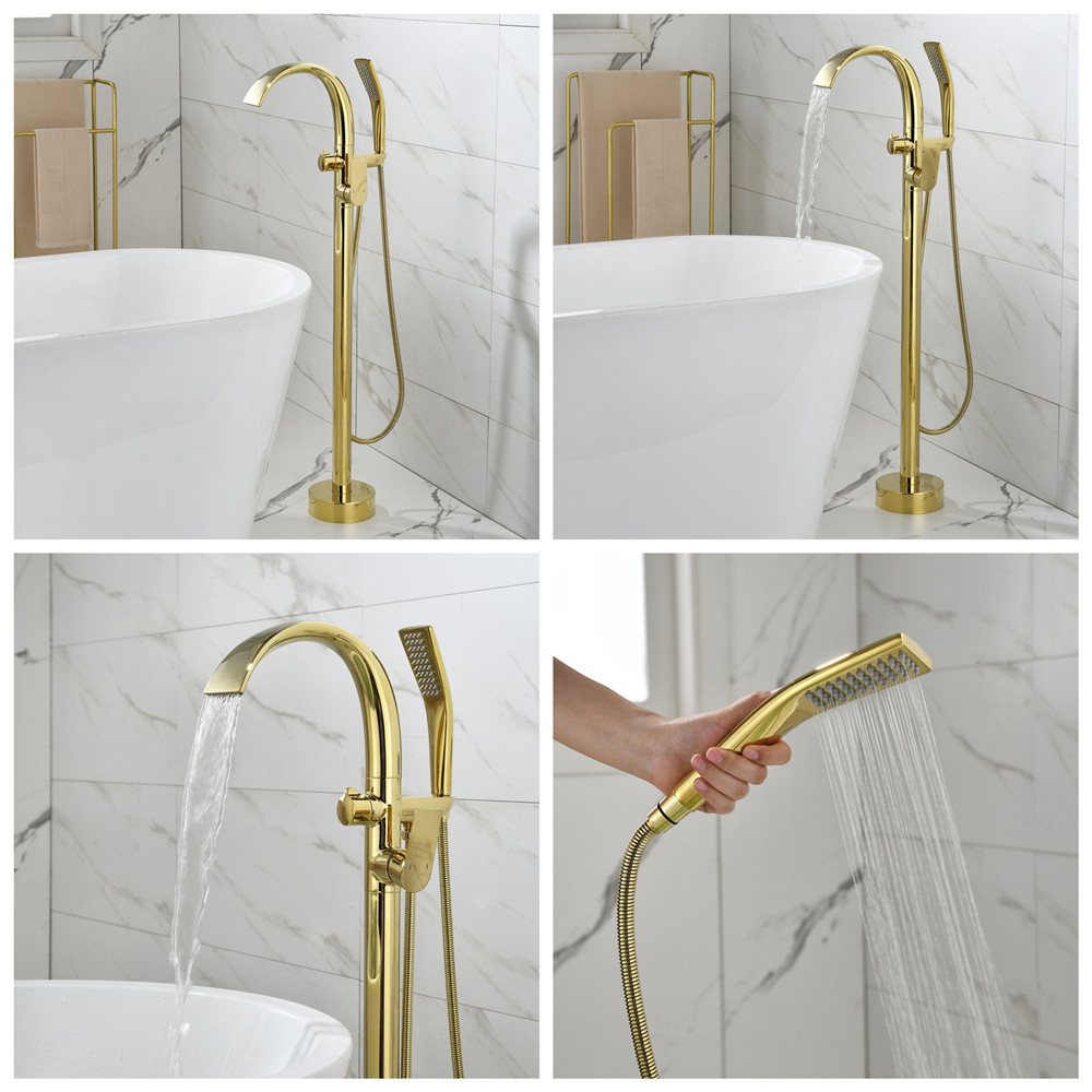 Brushed Rose Gold Bathtub Fauc - Controller Stand Holder recensie en prijs