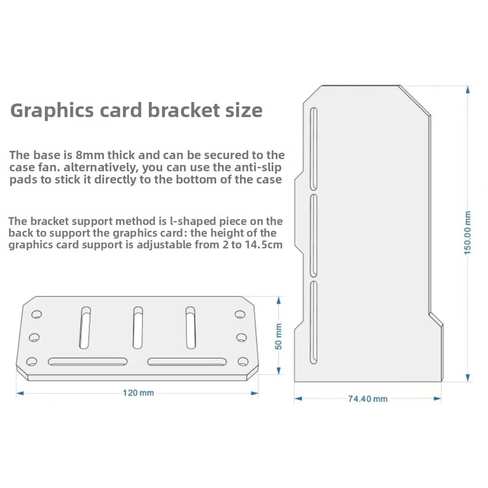 DIY Mirror VGA Holder ARGB Gam - Gaming Card Holder recensie en prijs